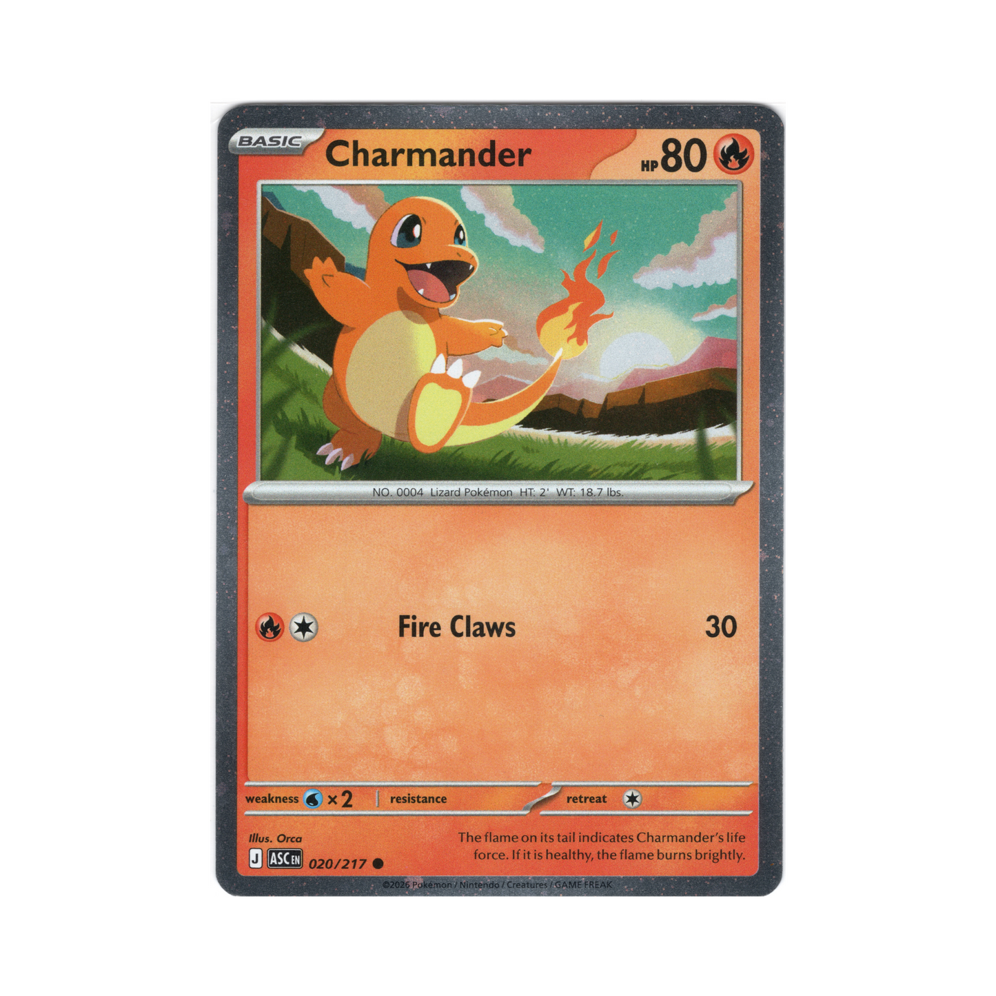 Charmander Cosmo Holo - Ascended Heroes - #020/217 - NM