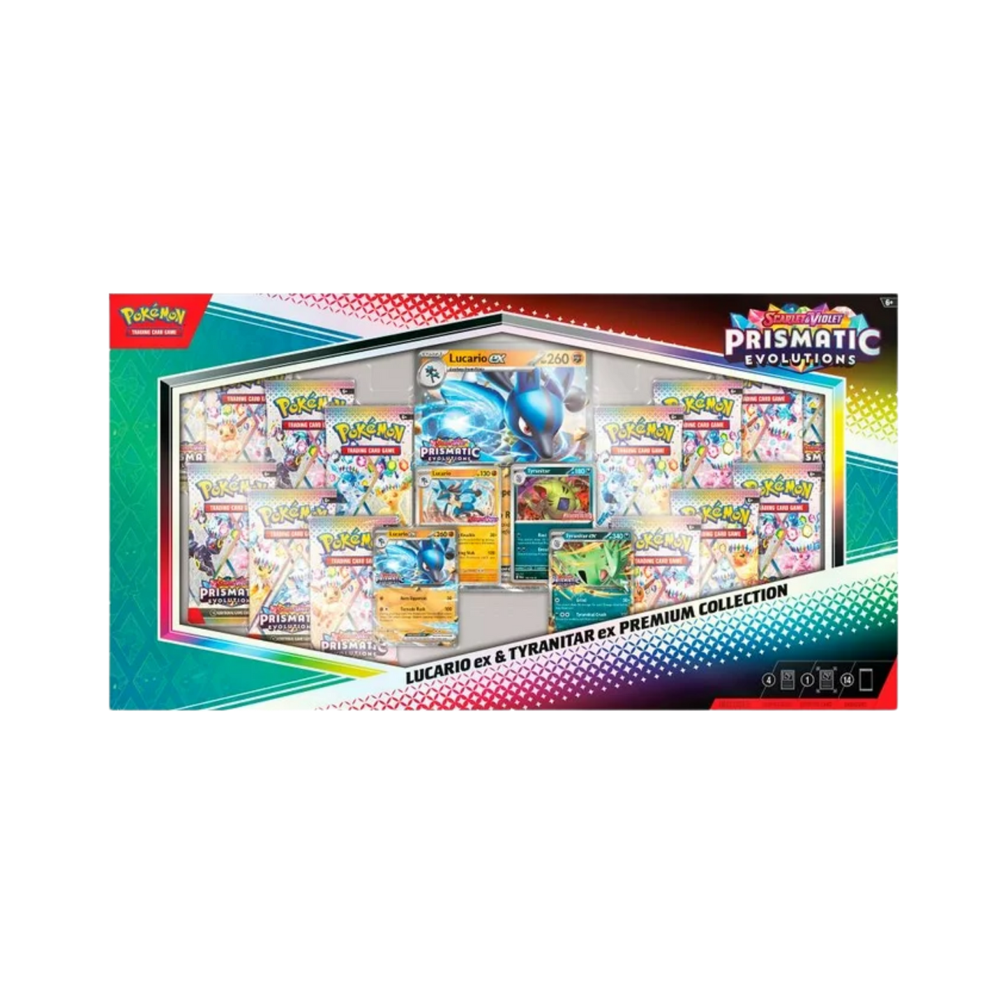 Lucario EX & Tyranitar EX Premium Collection Prismatic Evolutions