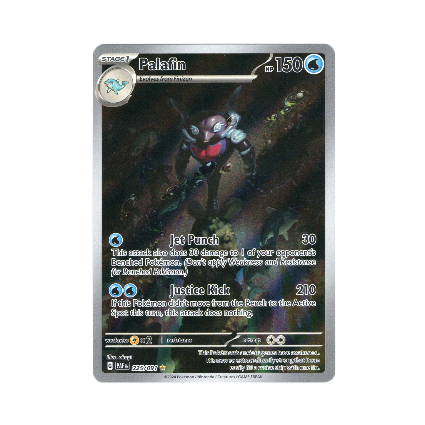 Palafin Full Art - Paldean Fates - #225/091 - NM