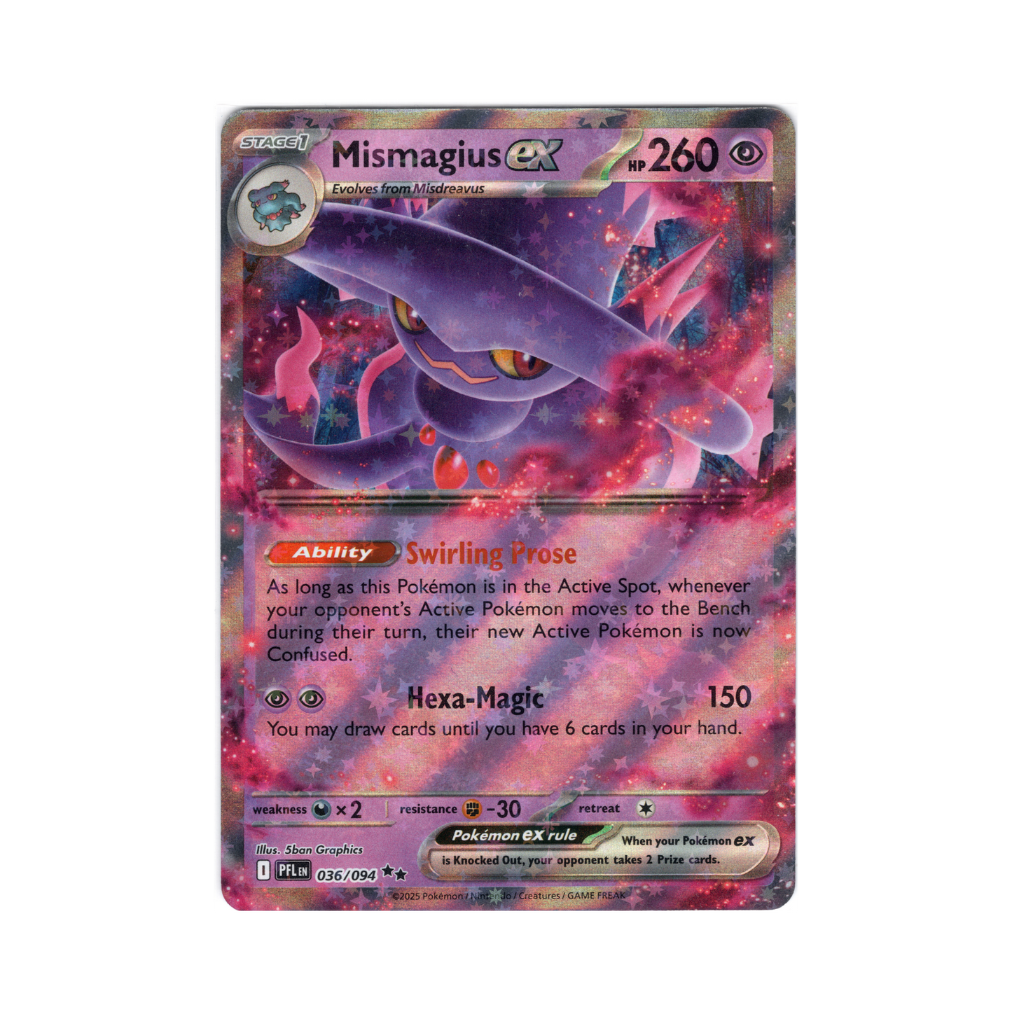 Mismagius Ex - Phantasmal Flames- #036/094