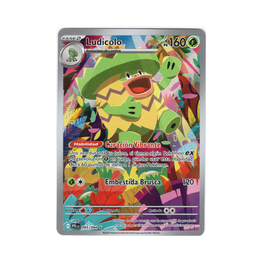 Ludicolo Full Art - Phantasmal Flames - #095/094 - NM - ESP