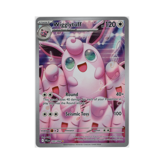 Wigglytuff Full Art - Phantasmal Flames - #105-094 - NM