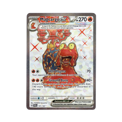Magcargo Ex Full Art - Twilight Masquerade - #191/167